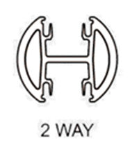 1290mm x 50mm Round Series - TWO WAY POST with Base Plate - Welded