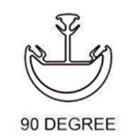 1290mm x 50mm Round Series - 90 DEGREE POST with Base Plate - Welded