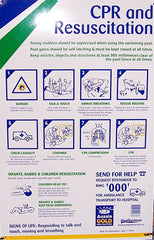 POOL CPR PVC SAFETY SIGN