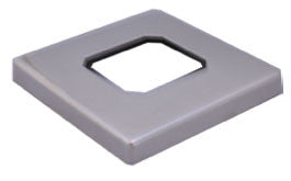 50mm Square Series - Aluminium Dome Top Cap Powder Coated